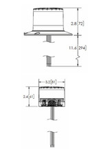 LED Beacon Mini Amber - EB7265A