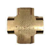 Brass Female Threaded Cross 3/8" NPT - 2205NPT6