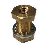 Brass Bulkhead Female 1/2" NPT - 207BHNPT8