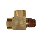 Brass Threaded Male Run Tee 1/4" NPT - 2225NPT4