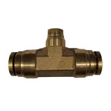 Brass Push-In Union Tee 3/8" x 3/8" x 1/4" - 64IM6/6/4