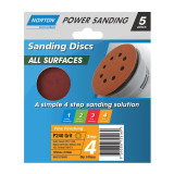 Norton All Surface Speedgrip Disc 125x8 Hole 5pk P240 - 66623378409