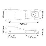 Powerbuilt Low Profile Fast-Lift Garage Jack 3Ton/2721kg - JGS0432