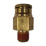 Image Brass Push-In Straight Connector 1/2" Tube x 1/4" Male NPT - 68IM8/4N