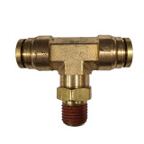 Image Brass Male Branch Tee 3/8" Tube x 3/8" Male NPT - 72IM6/6N