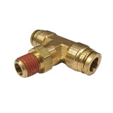 Image Brass Male Branch Tee 3/8" Tube x 1/4" Male NPT - 72IM6/4N