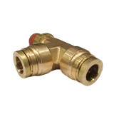Image Brass Push-In Run Tee 3/8" Tube x Swivel 1/4" NPT Male - 71SIM6/4N