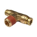 Image Brass Male Branch Tee 1/4" Tube x 1/8" Male NPT - 72IM4/2N
