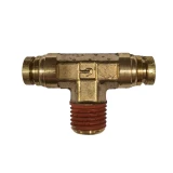 Brass Male Branch Tee 1/4" Tube x 1/8" Male NPT - 72IM4/2N
