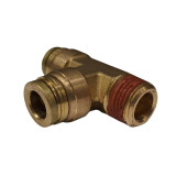 Image Brass Male Run Tee 3/8" x 3/8" x 3/8" Male NPT - 71IM6/6N