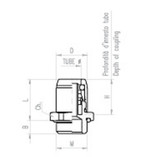 Sirit Brass Straight Male Connector 12mm x M12 - 68ME12/12X1.5