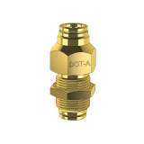 Brass DOT Bulkhead Union - DQ82DOT