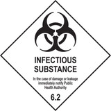 DG Label SAV 250x250 Infectious Substance - DGL62-M-SAV