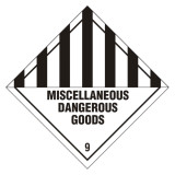 Image DG Label PVC 295x295 Misc Dangerous Goods - DGL9-L-PVC