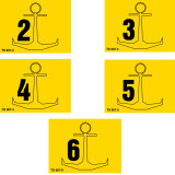 Ship Anchor Point Self Adhesive Label 200 x 150 - Anchor