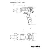 Metabo 2300W Variable Stage Temp 80-650°C Heat Gun - HGE23-650LCD