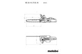 Metabo 36V (2x18V) Cordless 40cm Chainsaw - Bare Tool - MS36-18LTXBL40