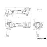 Metabo 18V Cordless 125mm Angle Grinder Bare Tool - W18LBL9-125