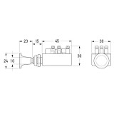 Hella Headlamp Switch Push/Pull - 4055