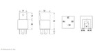 Hella Relay N/Open - Diode 12V 4 Pin 40A - 3053