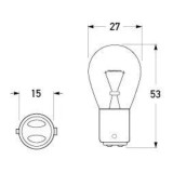 Hella Bulb 12V 21W BA15D - FD1221