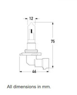 Hella Bulb Hb3 12V 60W P20D 9005 - CB1265