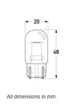 Hella Bulb Wy21W 12V 21W Amber - CAPY1221