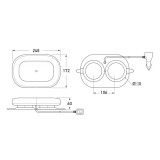 Optilux LED Micro Light Bar 100 - Clear Lens Magnetic Mount - 7MLB100-MAG