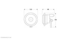 Hella Horn Set (2) Red Supertone 12V - 6036