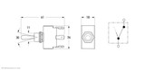 Hella Switch Metal Toggle On/Off - 4451