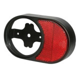 Hella Red Retro Reflector Base - Horizontal - 2934H