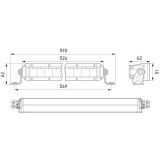 Hella Light Bar Black Magic Single Tough 20 " - 1GJ358197301