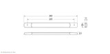 Hella LED Reversing Lamp Slim Horizontal 12V - 1468