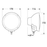 Hella Driving Lamp Compact 4000 Pencil - 1380