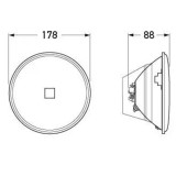 Hella Halogen High/Low Insert 178mm - 1058HD