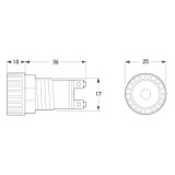 Hella Pilot Lamp Blue 12V 2W - 2714