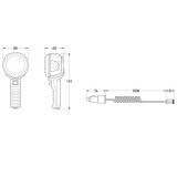 Hella Spotlight Hand Held LED Flood Beam - 1521LED
