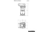 Metabo 18V Brushless Trim Router - Bare Tool - FMV18LTXBL8