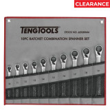 Teng Comb Rev Ratchet Spanner Set 10-19mm 10pc - 6510RMM