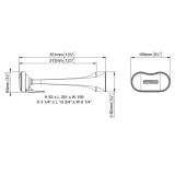 Horn TT2 12V Metal Chromed External Mounting - 11232012