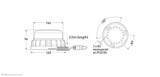 Hella LED Beacon Magnetic Amber MV - 1614-MAG