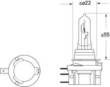Hella Bulb H15 24V 15/55W PGJ23T - 8GH168119-241