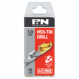 P&N HSS TiN-Tip Jobber Drill Bulk Pack 1.0mm PK10 - 166310394