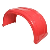 Guard Plastic Super Single Steer 1250 x 480mm Red - PLMEGCES-50