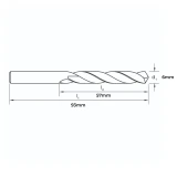 Sutton HSS Jobber Drill 6.00mm - D1010600