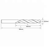 Sutton HSS Jobber Drill 12.50mm - D1011250