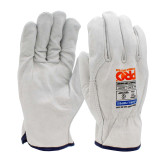 Riggamate Natural Cowgrain Leather Gloves Grey - 2XL - CGL41N2XL
