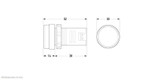 Image Hella LED Pilot Lamp 24V Blue - 2720-24V