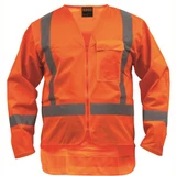 Polyester Vest X-Tape Long Sleeve Orange TTMC-W17 5XL - 53305OX-5XL