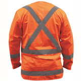 Polyester Vest X-Tape Long Sleeve Orange TTMC-W17 3XL - 53305OX-3XL